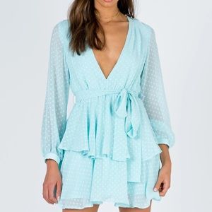 Legendary Lovers Plunge Dress Mint